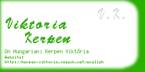 viktoria kerpen business card